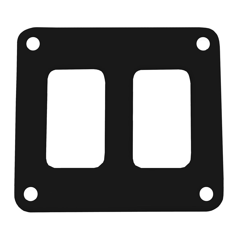 Pacer Switch Panel - 2 Switch  1 Row - 3" x 2.75" - Black Powder Coated Aluminum [PSC-21-BK]