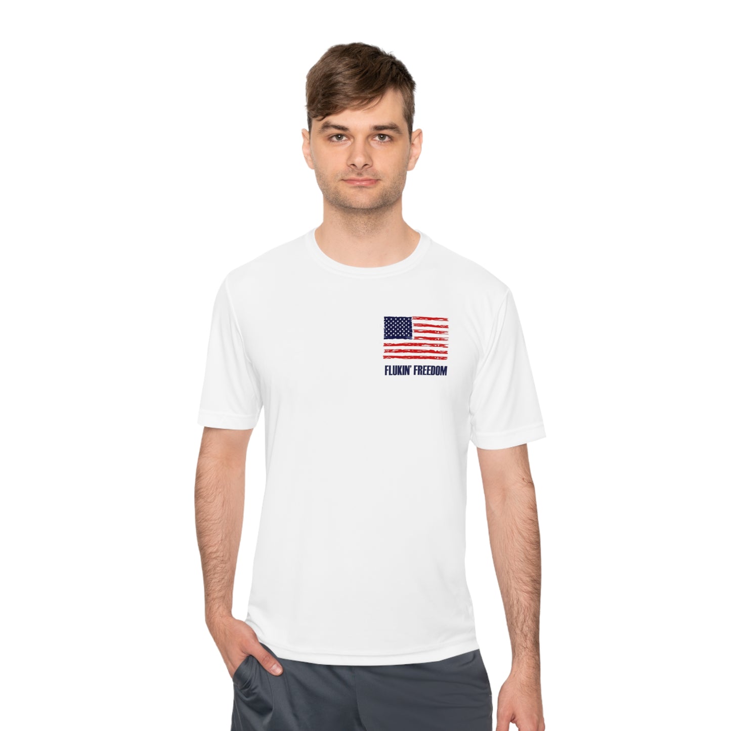 Flukin' Freedom Unisex Moisture Wicking Tee