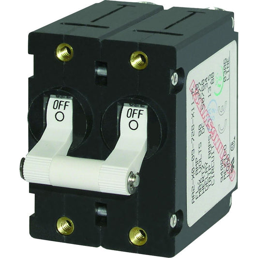 Blue Sea 7238 A-Series Double Pole Toggle - 30AMP - White [7238]