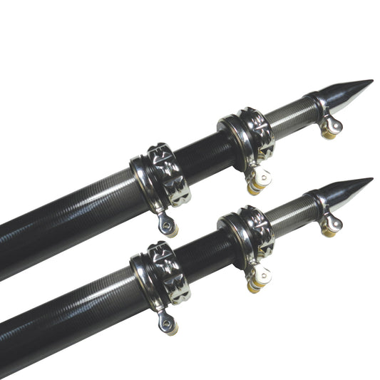 TACO 20' Carbon Fiber Outrigger Poles - Pair - Black [OT-4200CF]