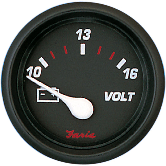 Faria Professional Red 2" Voltmeter [14605]