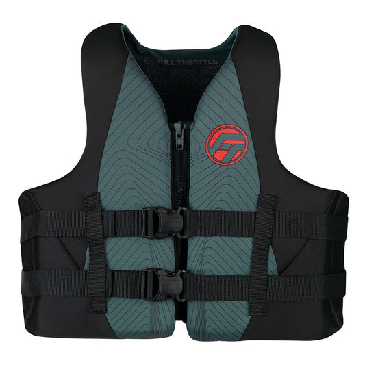 Full Throttle Adult Rapid-Dry Life Jacket - L/XL - Grey/Black [142100-701-050-22]